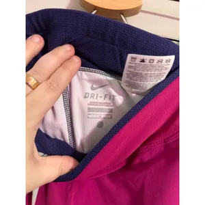 Nike Dri-FIT Tennis Skirt Skorts‎ Magenta Blue Athletic Women L thumbnail 4