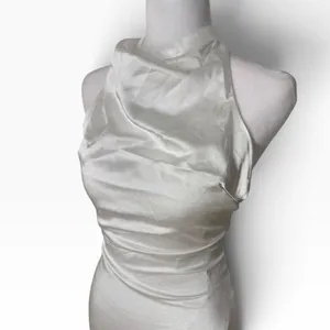 Lulus Womens White Satin Strapless Maxi Dress XS thumbnail 6
