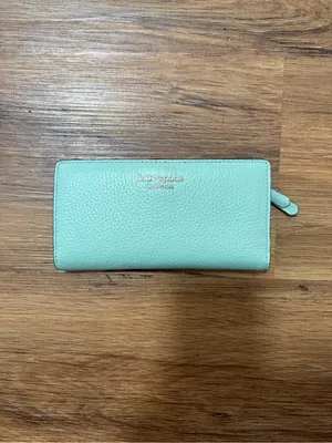 2021 Kate Spade New‎ York Mint Pebbled Leather Continental Wallet PWRU0064 thumbnail 2