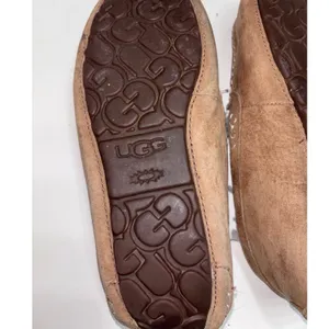 UGG Ansley Chestnut Suede Wool Lined Moccasin‎ Slippers Womens 8 3312 thumbnail 7