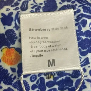 Strawberry Milk Mob Bikini Bottoms NWT Floral‎ Cora Ruffle Blue Yellow Sz Medium thumbnail 7