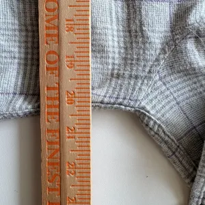 Lauren Ralph Lauren Sleep Shirt Womens Medium Grey Purple‎ Plaid Button Front thumbnail 9