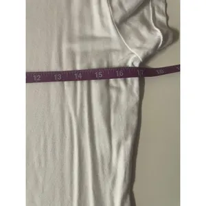 Classic White Round Neck Modal Blend T-Shirt Size S EUC thumbnail 7