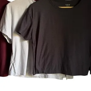 Old Navy Active CloudMotion Go-Dry Crop Tee Small Performance Charcoal Grey thumbnail 5