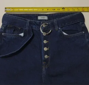 Forever 21 Womens Super Wide Leg Blue Jeans thumbnail 3