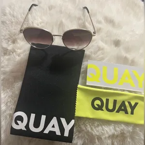 Quay Australia Sunglasses - Gold Frame with Brown Lenses thumbnail 1