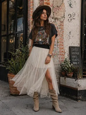Free People NWT Sugar Plum Tutu Skirt in Ivory Combo - small thumbnail 4
