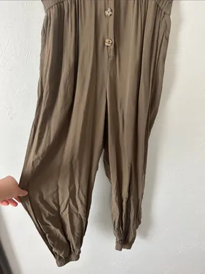 wild fable Olive Utility Painters Jumpsuit thumbnail 4