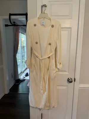 NWOT Mango Double Breasted Belted Trench Jacket thumbnail 2