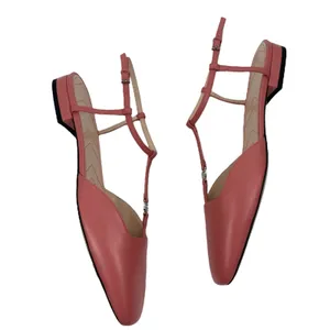 Gucci Double GG T Strap Patent Leather Ballet Flat Pink Size 39.5 thumbnail 7
