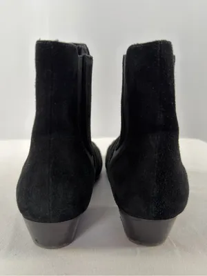 Neiman Marcus Point Toe Suede‎ Design Ankle Booties in Black Size 9 thumbnail 4