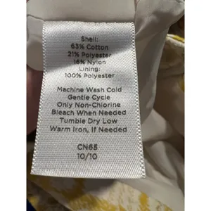 Talbots Womens Tweed Pencil Skirt Yellow White Knee Length Business Casual Sz 10 thumbnail 8