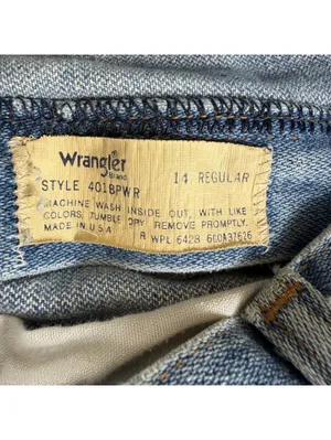 Vintage USA Made Wrangler Denim Jean Shorts Womens 25 High Rise Light Wash Mom thumbnail 4