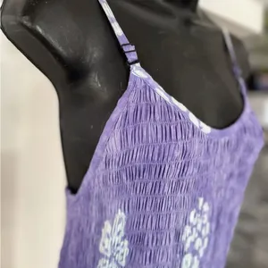 young fashion purple flowy summer dress one size thumbnail 2