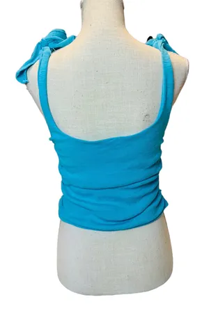 Free People NWOT The Boulevard Tank in Aqua Size Medium thumbnail 8