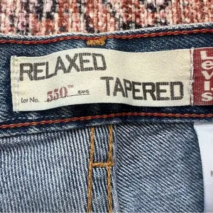 Vintage LEVI’s 550 High Rise Relaxed Fit Tapered Leg Mom Jeans Blue Size 10 thumbnail 6