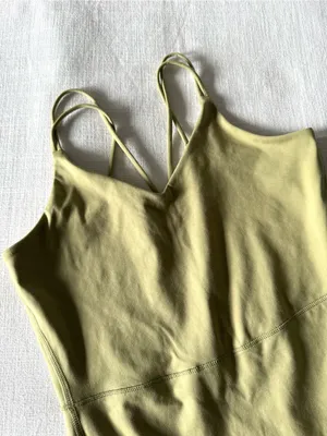 All in Motion Short Sculpt Bodysuit, Sage Green - Large thumbnail 11