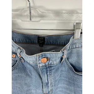J Crew Wide Leg Crop Jean Light Wash Size 30 thumbnail 2