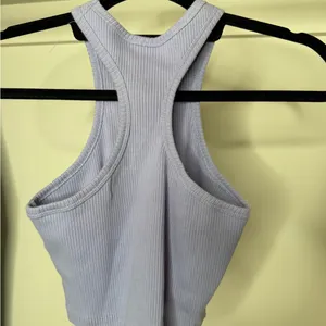 Off-White Lilac Ribbed Tank Top thumbnail 2