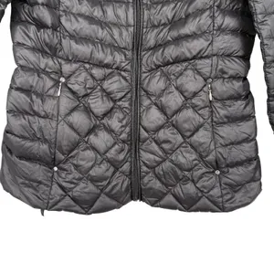 Lauren Ralph Lauren Womens Black Quilted Puffer Jacket Down Fill Size M No Hood‎ thumbnail 3