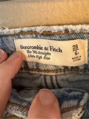 ABERCROMBIE 90s‎ Straight Split Hem Denim thumbnail 5