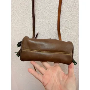 Dooney & Bourke Women Crossbody Bag Small Brown Vachetta Leather Tassel Detail thumbnail 5