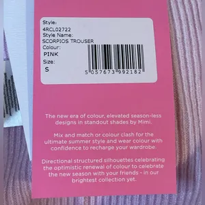 4TH‎ RECKLESS NWT Knit Set Pink Scorpios Trouser Size S and Crop Top Size M thumbnail 11
