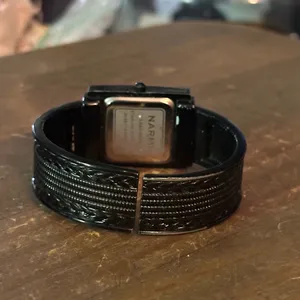Narmi black quartz cuff watch thumbnail 7