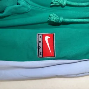 Nike Team Sweatpants XS Green Blue Colorblock Fleece Joggers Retro Athletic thumbnail 2