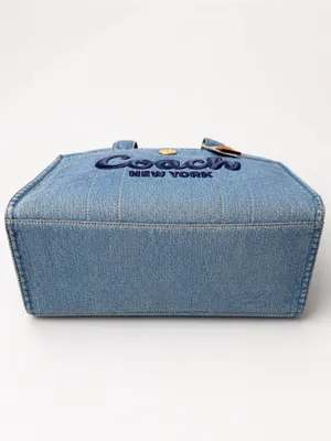 NEW Coach Standard Cargo Tote in Indigo Denim CR657 NWT thumbnail 8
