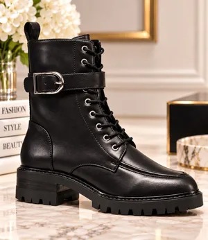 NEW French Connection Women’s Peri Boots – Black – Size 10 thumbnail 1