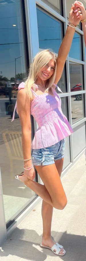 Pink Lilly Pulitzer Top thumbnail 1