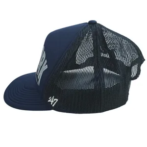 47 Brand MLB New York Yankees Blue Mesh Trucker Snapback Baseball Cap Hat OS thumbnail 2
