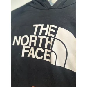 The North Face Gorpcore Pullover spellout Hoodie Sz:M Black Half Dome Logo thumbnail 6