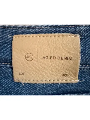 AG Adriano Goldschmied Ex-Boyfriend Slouchy Slim‎ Blue Jeans Size 24R Distressed thumbnail 11