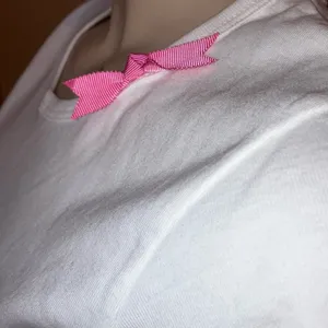 Bride Size Medium White Bride Short W/Pink Ribbons & White Baby Tee W/Pink Bow thumbnail 5