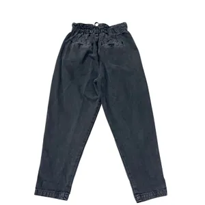 Free People Margate Paperbag Pants Washed‎ Black XS Utility Drawstring thumbnail 4