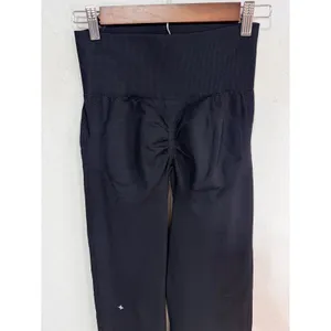 Halara Leggings High Waisted Scrunch Butt Tummy Control M Black Yoga UltraSculpt thumbnail 4
