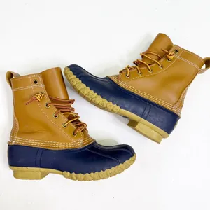 L.L. Bean Bean Boots 6” Brown & Navy Duck Boots Size 6M | Style ID 213883 thumbnail 2
