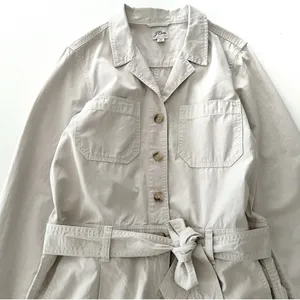 J. Crew Foundry Chino Short Coveralls Romper in Khaki Size 8 thumbnail 5