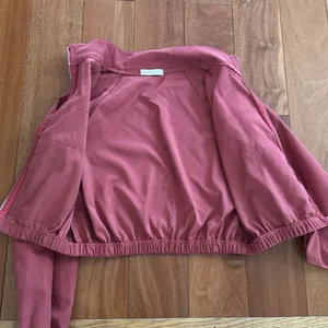 ROMWE Raspberry‎ Cropped Bomber Zip Up Jacker Size S thumbnail 8