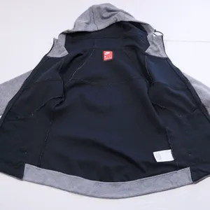 Nike Tech Fleece Hoodie Women XS Gray Full Zip Scuba Neck Jacket 842845-092 thumbnail 4
