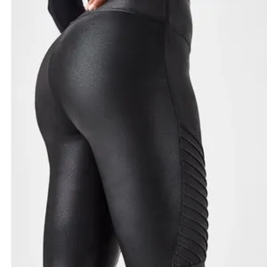 Spanx Faux Leather Moto Leggings Very Black Size Large 20136R‎ thumbnail 15