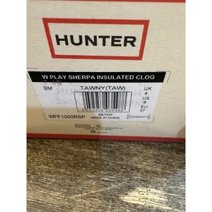 Hunter Women's W Play Sherpa Insulated Clog Tawny Tan‎ Size 6!! thumbnail 8