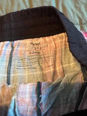 little sleepies Red and Green Plaid Lounge Pants thumbnail 2