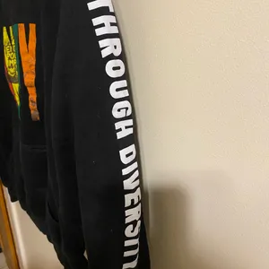 Women's Cross Colours Black‎ Unity Through Diversity Hoodie Size XS thumbnail 3
