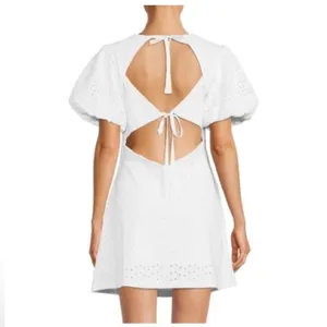 Free People Apricot Rose Mini Dress. Eyelet dress thumbnail 6