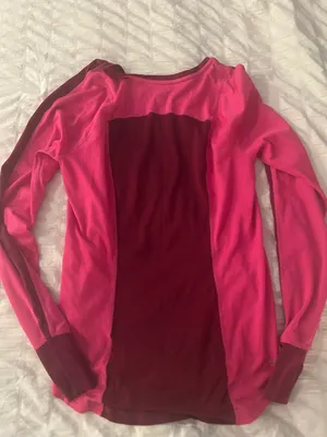 Nike Pink Dri-Fit Long Sleeve Running Shirt thumbnail 2