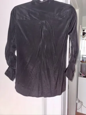 Express The City Shirt Black Button Down Blouse XS thumbnail 7