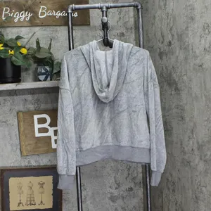 NWT Universal Thread Leisure Studio Velour Hoodie Sweatshirt 92090310 Gray L thumbnail 7